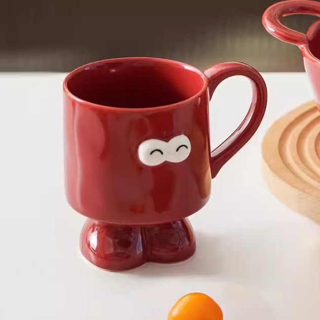 超可爱陶瓷高脚杯肆月高颜值