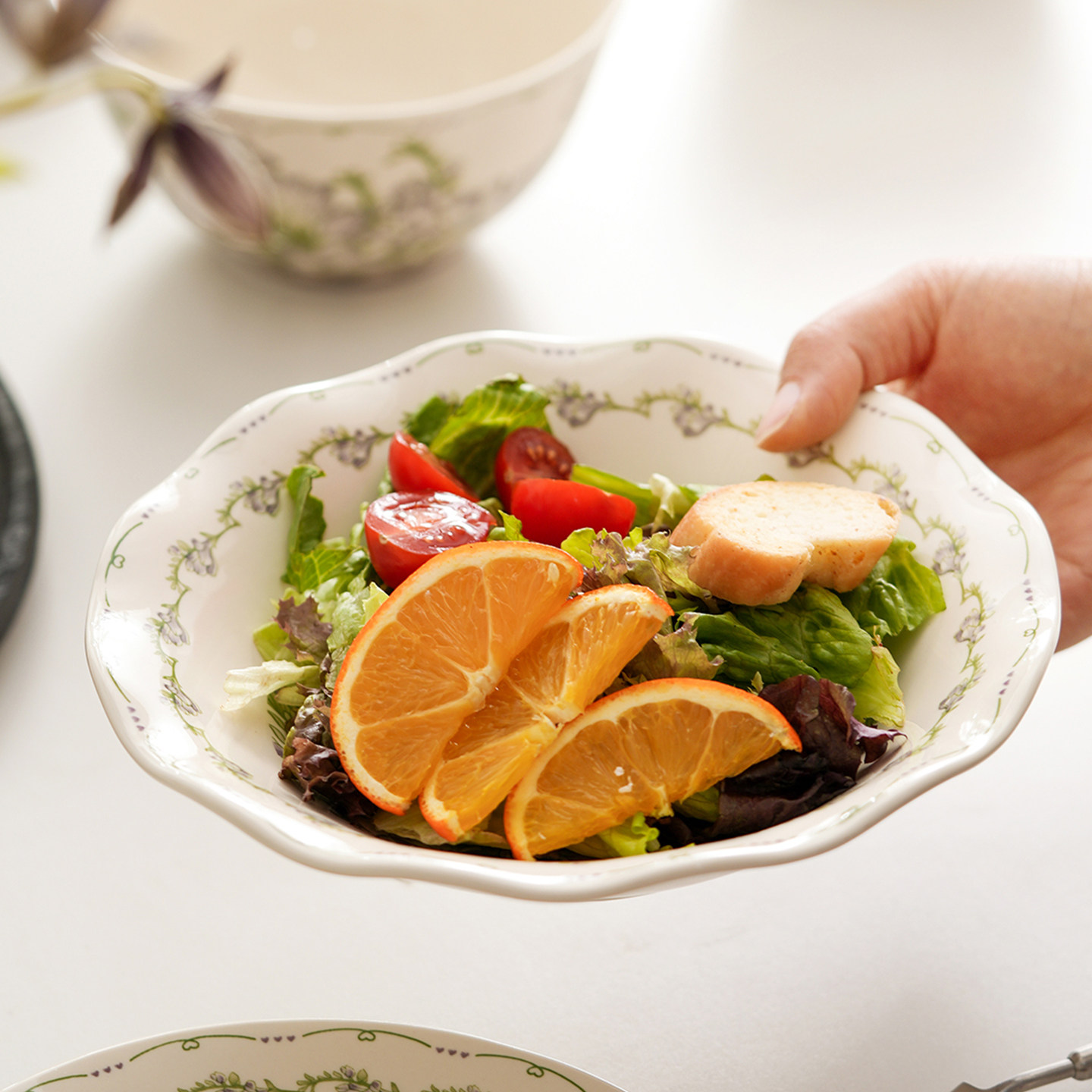 肆月法式复古盘子陶瓷漂亮西餐餐盘碟子轻奢深盘菜盘意面盘釉下彩,餐饮具,盘,淘宝优惠券,粉丝福利购,淘宝优惠卷