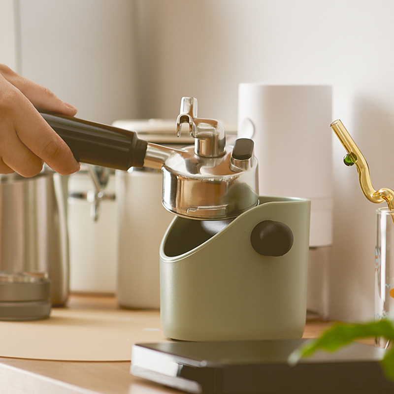 肆月 咖啡机敲渣桶 粉渣收纳咖啡渣盒咖啡用具器具配件咖啡粉粉桶