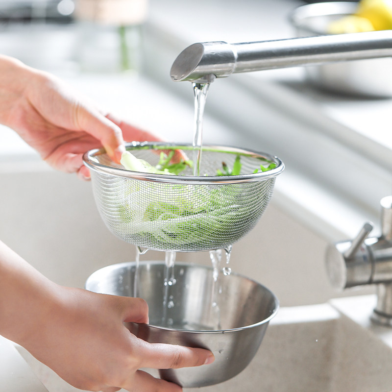 肆月淘米神器不锈钢沥水篮洗菜盆洗米筛洗菜篮厨房漏盆滤水淘米篮,餐饮具,果盆/果盘/果篮,淘宝优惠券,粉丝福利购,淘宝优惠卷