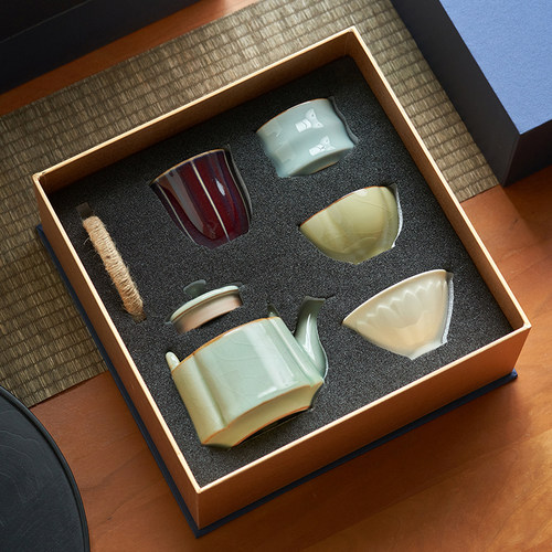 肆月五大名窑茶壶高级商务礼盒