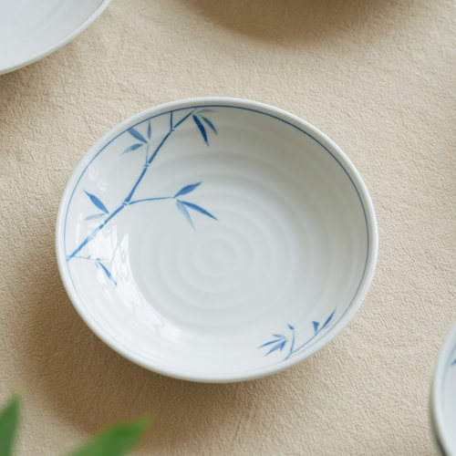 肆月陶瓷盘子圆盘中式