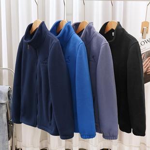 男童双面绒外套秋冬儿童摇粒绒大童春季新款加绒加厚校服神器内胆