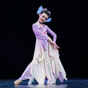 儿童蝶香舞蹈服王诗意同款金刚舞蹈女古典舞飘逸演出服装蝴蝶