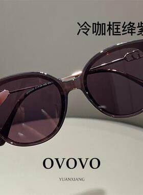 韩国2026新款小防晒女款脸感显级猫眼UV400抗UV太阳眼镜太阳眼