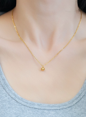 2025款转运珠金色球锁骨链