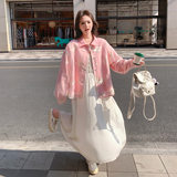 新款，新中式风网纱刺绣牛仔外套091A-2602p150k248，女装短外套，浙宝091A