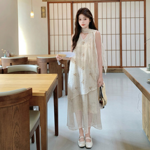 新款，现货绣花温柔风吊带连衣裙091A-2610p155k248，女装连衣裙，浙宝091A