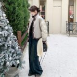 【大货】，皮毛拼接羽绒外套091A-y02p285k438，女装羽绒服，浙宝091A