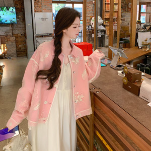 新款，新中式风网纱刺绣牛仔外套091A-2602p150k248，女装短外套，浙宝091A