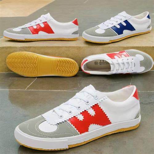 新款春秋运动帆布鞋防滑软底牛筋底训练鞋男女学生同款跑步鞋