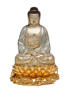 纯铜大日如来佛祖供奉神像摆件