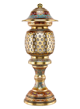 骏澜斋 新日灯家用供佛灯长明灯室内插电LED灯佛前佛供灯珐琅彩色