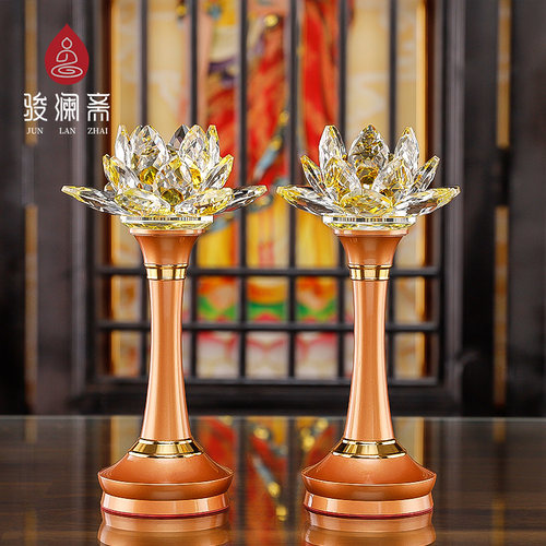 室内水晶供奉插电佛前长明灯