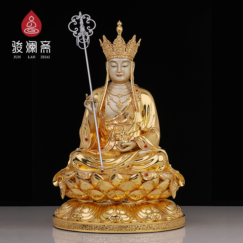 娑婆三圣地藏王菩萨全堂佛铜雕像