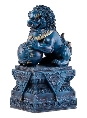 骏澜斋 《故宫狮》铜狮子摆件 北京狮家居办公桌面装饰工艺品