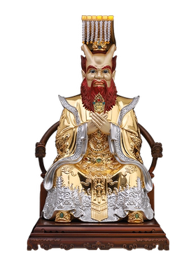 纯铜寺庙财神佛像供奉摆件龙五爷