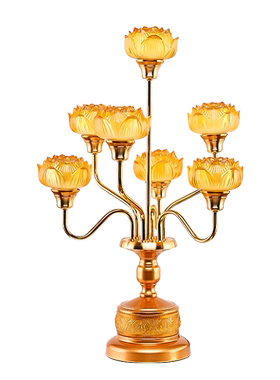 骏澜斋九品琉璃插电佛前长明灯