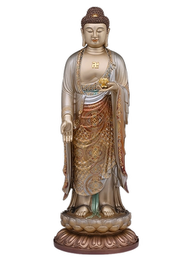 西方三圣观音菩萨摆件佛像
