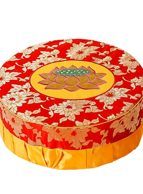 骏澜斋吉祥圆形拜垫跪椅佛前莲花