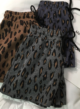 Southeast Asia 2025 Leopard Print Shorts Casual Pants Women'