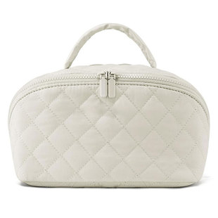 Quilted Rhombic smetic Bag Porle Women's Wash Bag Large Capa