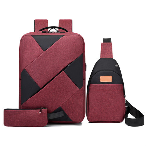 Bags Three-piece Backpack Large Capacity Men's Business Lapt