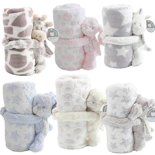Baby Blanket with Doll Warm Quilt for Newborn Bedding Baby S