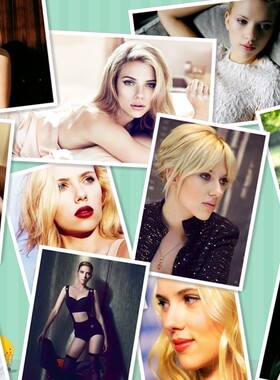 斯嘉丽·约翰逊Scarlett Johansson个人高清写真照片相片塑封定制
