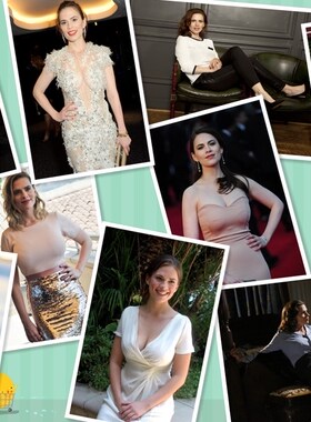 海莉阿特维尔Hayley Atwell 美队佩姬卡特高清写真照片塑封定制