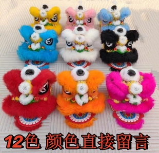 儿童塑料舞狮头6/9寸舞狮子狮子头佛山醒狮南狮玩具表演道具用品