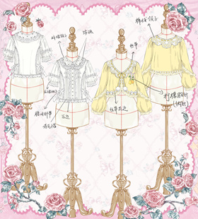 【海蓝桃】柠檬柄夏春秋三季lolita裙子洛丽塔日常夏季意向金