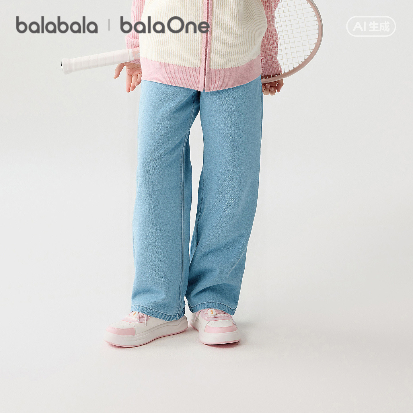 巴拉巴拉童装女童长裤宽松直筒牛仔裤2026春装新款大童裤子休闲潮,童装/婴儿装/亲子装,儿童牛仔裤,淘宝优惠券,粉丝福利购,淘宝优惠卷