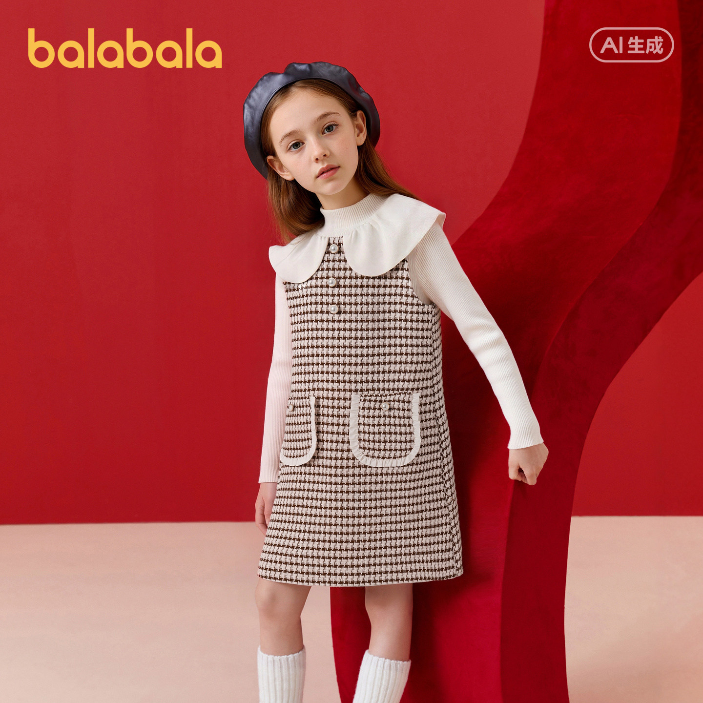 【商场同款】巴拉巴拉童装儿童连衣裙女童2026新款春小香风背心裙,童装/婴儿装/亲子装,连衣裙,淘宝优惠券,粉丝福利购,淘宝优惠卷