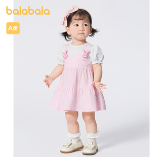 甜美萌 巴拉巴拉婴儿连衣裙女童裙子宝宝公主裙款