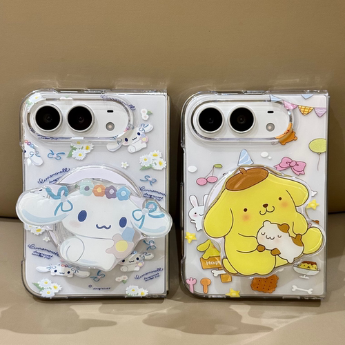 适用于苹果DUO 磁吸折叠屏全包手机外壳 iPhone18DUO ins风卡通保护套