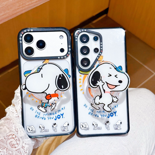 适用于Samsung S26Ultra 卡通史努比TPU+PC保护套 Galaxy S25Plus S24 S23U手机壳
