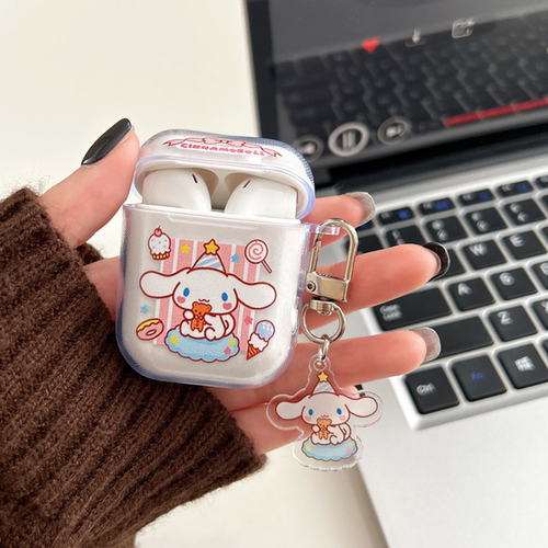 日韩卡通玉桂狗适用苹果耳机保护套airpods4无线蓝牙耳机壳三四airpodpro2二代ipod耳机盒airpods3保护软壳