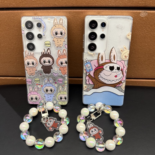 适用于Samsung S26Ultra 韩风卡通拉布布流沙TPU+PC保护套 Galaxy S25Plus S24 S23U手机壳