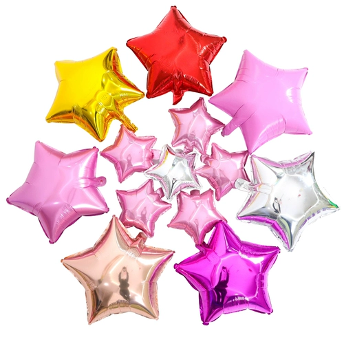 День рождения свадебный дом украшение свадебное празднование, творческая модель Дня святого Валентина Пентаграмма алюминиевый фильм воздушный шар воздушный фильм