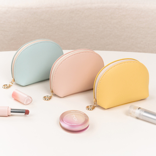 化妆包便携式迷你小号随身补妆小收纳包口红耳机杂物可爱马卡龙