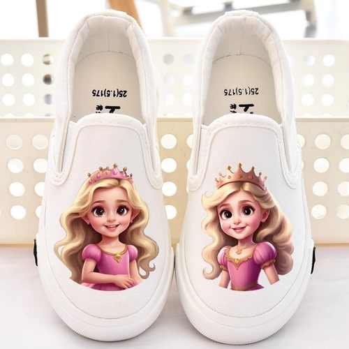 软底幼儿园新款室内帆布鞋女孩