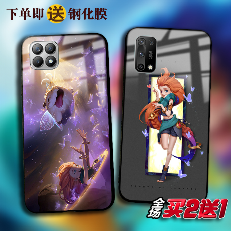 Zoe佐伊适用于OPPOreno5 4 3pro玻璃RealmeX2pro X7 50手机壳GT潮