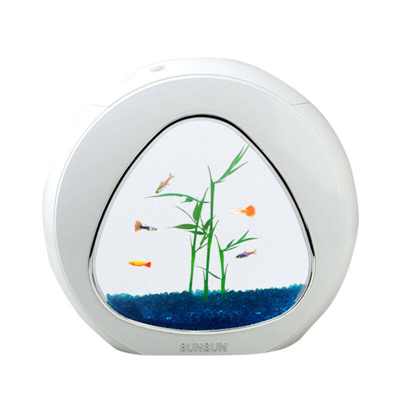 森森鱼缸水族箱小型桌面创意茶几金鱼缸办公室生态亚克力鱼缸造景