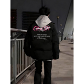 轻薄百搭个性 冬季 vibe潮牌外套 复古90白鸭绒羽绒服男款 WASSUP美式