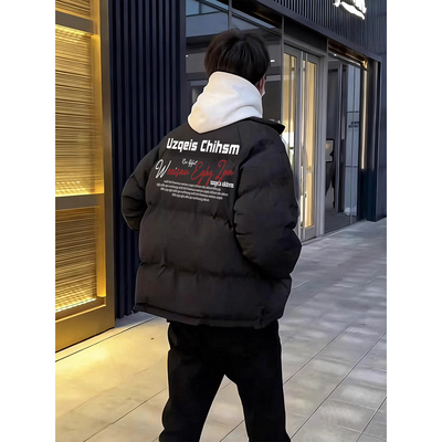 WASSUP美式高街羽绒服男款冬季