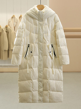 品牌撤柜【爱MS系列】90白鸭绒！连帽宽松加厚保暖羽绒服25冬外套