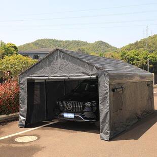 MetalCarport汽车遮阳篷户外金属硬顶车篷雨棚别墅庭院停车库