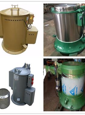 不锈钢提篮外部烤漆型35L工业脱水机五金热风脱油干燥机