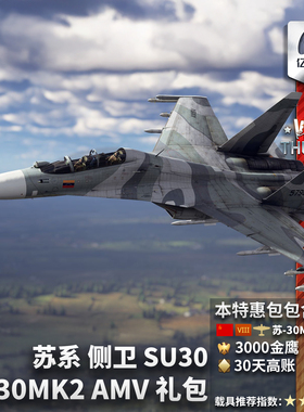 War thunder 战争雷霆 苏系 苏30 MK2 AMV  Su30 侧卫 礼包